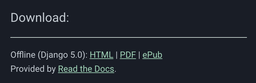 Offline formats